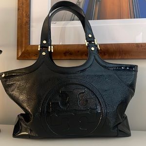 Tory Burch Black Patent tote